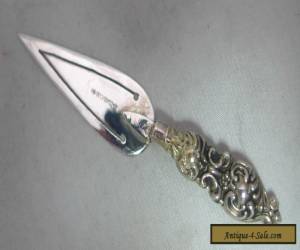 Item Victorian Style Contemporary Silver Trowel Bookmark Ari D Norman 2001 for Sale