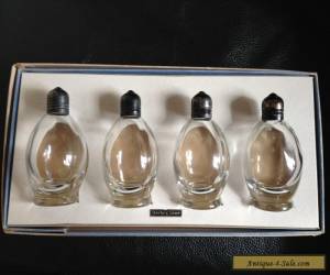 Item ANTIQUE FOUR STERLING SILVER  SALT & PEPPERS SHAKERS in ORIGINAL BOX USA for Sale
