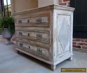 Item Large Antique French Neoclassical Painted Chest of Drawers Cabinet Table Wood  for Sale