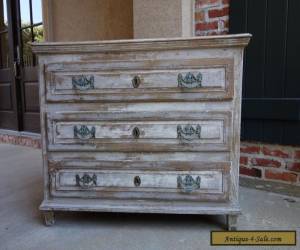 Item Large Antique French Neoclassical Painted Chest of Drawers Cabinet Table Wood  for Sale