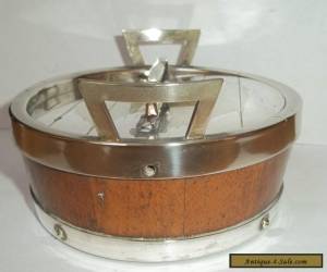 Item Victorian Oak & Silver Plated  Butter Dish with silver plated Mounts c1890 for Sale