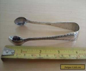 Item Vintage Silver Plated Sugar Tongs for Sale