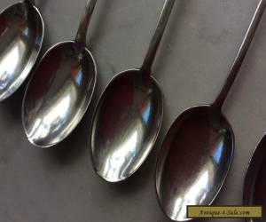 Item SET OF 6 MAPPIN & WEBB COFFEE SPOONS TEASPOONS SOLID SILVER SHEFFIELD 1929 for Sale