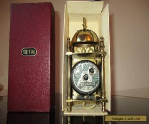 Item VINTAGE SMITHS BRASS LANTERN MANTLE CLOCK AND ORIGINAL BOX FOR REPAIR for Sale