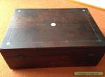 Antique Victorian Mahogany And Mother Of Pearl Inlaid Boxes for Sale