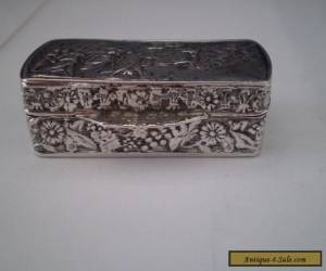 Item "A Beautiful Must See" 19th Century Antique Solid SterlingSilver Snuffbox  for Sale