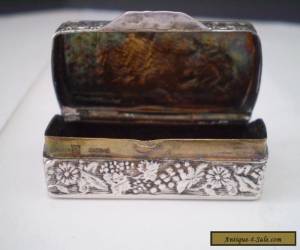 Item "A Beautiful Must See" 19th Century Antique Solid SterlingSilver Snuffbox  for Sale