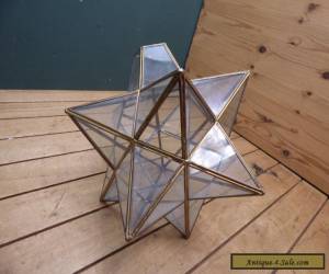 Item Vintage Star Shape Glass Lamp Shade - Good Condition for Sale