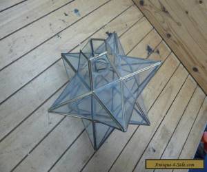 Item Vintage Star Shape Glass Lamp Shade - Good Condition for Sale