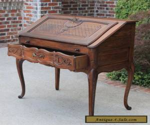 Item Antique French Oak Louis XV Fall Front Writing Desk Bureau Secretary PETITE for Sale