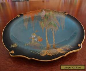 Item Antique 1950 Carlton Ware blue royale mikado oval plate for Sale
