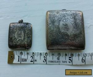 Item Solid Silver hallmarked Antique Case set for Sale