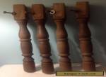 Vintage Wood Table/Chair Legs Set of 4 for Sale