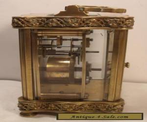 Item Antique French 8 Day Movement Carriage Clock With Case for Sale