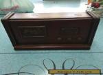 vintage retro wooden cigarette case dspenser in the shape of a radio treen for Sale