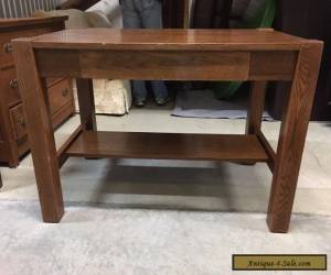Item Vintage Oak Library Table with Drawer for Sale