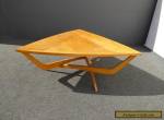 Vintage Danish Mid Century Modern Art Deco Solid Wood Triangle COFFEE TABLE  for Sale