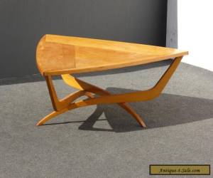 Item Vintage Danish Mid Century Modern Art Deco Solid Wood Triangle COFFEE TABLE  for Sale