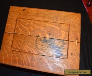 Item Antique Oak Hand Made Raised Panel Watch Maker's Cabinet for Sale