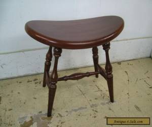 Item Vintage Solid Mahogany Duckloe Bros Antique Style Vanity Bench Chair Foot Stool for Sale