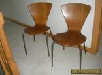 2 VINTAGE SIDE CHAIRS IN STYLE OF ARNE JACOBSEN SCANDINAVIAN MID-CENTURY MODERN for Sale