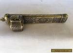 ANTIQUE INKWELL BRASS, SILVER AND COPPER INLAYS  for Sale