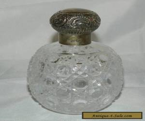 Item Haseler Bros Sterling Silver 925 Antique Glass Victorian Perfume Scent Bottle for Sale