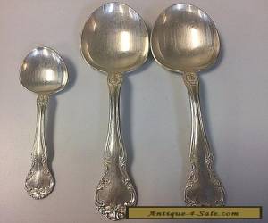 Item  Gorham Silver Plate 1947 New Elegance 3 Piece Spoon Flatware for Sale