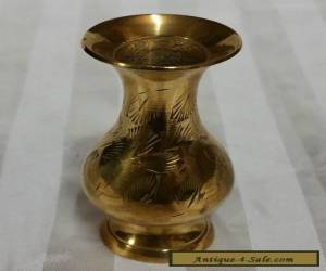 Item VINTAGE ANTIQUE "MINIATURE VASE" SOLID BRASS 7.7cm for Sale