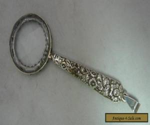 Item Antique Sterling Silver Miniature Magnifying Glass 10cm for Sale