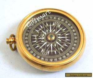 Item VINTAGE BRASS COMPASS OLD STYLE SOLID BRASS COMPASS  for Sale