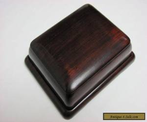 Item Antique 19th Century Chinese Zitan Rosewood Carved Covered Box and Tray for Sale