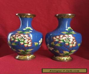 Item A pair of antique Chinese Cloisonne Vase for Sale