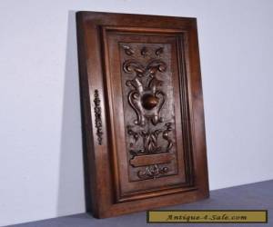 Item French Antique Deeply Carved Panel/ Door Solid Walnut Wood for Sale