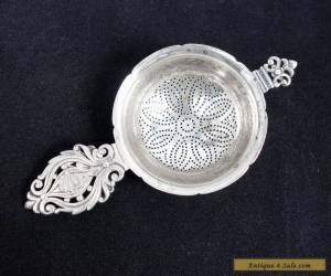 Item Unusual Antique c1910 Early Art Deco Tiffany & Co Sterling Silver Tea Strainer for Sale