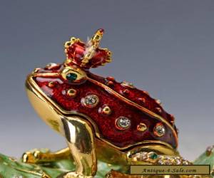 Item  Chinese Collectable Cloisonne Inlaid Rhinestone Handwork Frog Statue for Sale