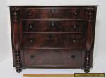 ANTIQUE MAHOGANY MINIATURE CHEST OF DRAWERS EMPIRE 19TH CENTURY  for Sale