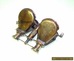 Item ANTIQUE BRASS BINOCULAR MARITIME VINTAGE GIFT FOLDABLE BINOCULARS TELESCOPE GIFT for Sale