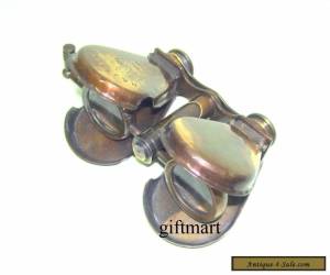 Item ANTIQUE BRASS BINOCULAR MARITIME VINTAGE GIFT FOLDABLE BINOCULARS TELESCOPE GIFT for Sale