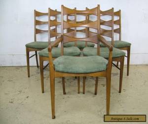 Item Buy 1 or 4 Mid Century Modern Solid Walnut Bowtie Dining Chairs Lane Furniture for Sale