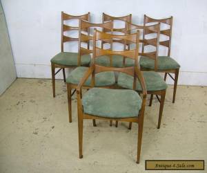 Item Buy 1 or 4 Mid Century Modern Solid Walnut Bowtie Dining Chairs Lane Furniture for Sale