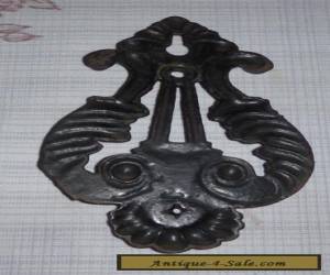 Item Vintage Cast Iron Keyhole Escutcheon for Sale