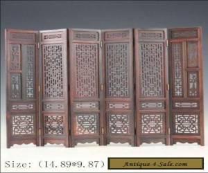 Item  Hand-carved Chinese Boxwood & Sculpture Folding Screen for Sale