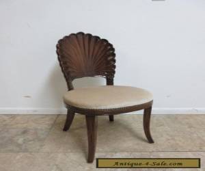 Item Vintage Shell Carved French Regency Dining Room Side Desk Chair for Sale