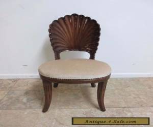 Item Vintage Shell Carved French Regency Dining Room Side Desk Chair for Sale