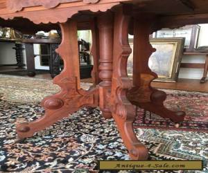 Item 1870's Spectacular Victorian Carved Burl Wood Exceptional Antique Table Base for Sale