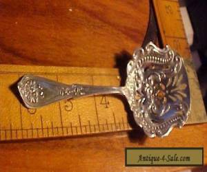 Item Antique Victorian Sterling Silver no Hallmark Fancy Tea Strainer for Sale