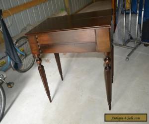 Item Antique Mahogany Wood Secretary Lady's Writing Desk Flip-Top Table Neoclassical for Sale