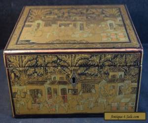Item Fine Antique Japanese Wood and Lacquer Box for Sale