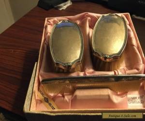 Item Two Sterling Silver Victorian Bushes & Comb set in Original Box for Sale
